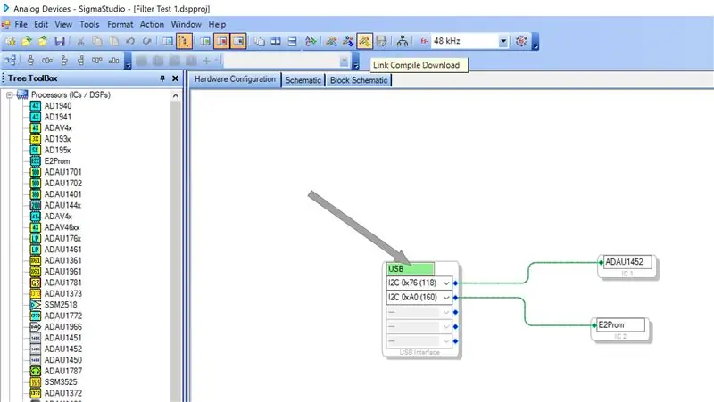 Programar el DSP (compilación)