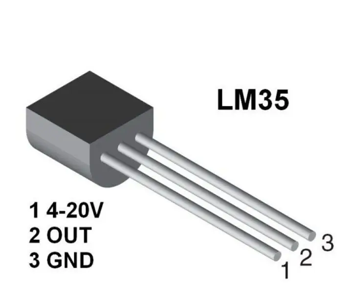 Harorat sensori (LM35) ATmega32 va LCD displey bilan o'zaro aloqa - Avtomatik fanatlar nazorati: 6 qadam