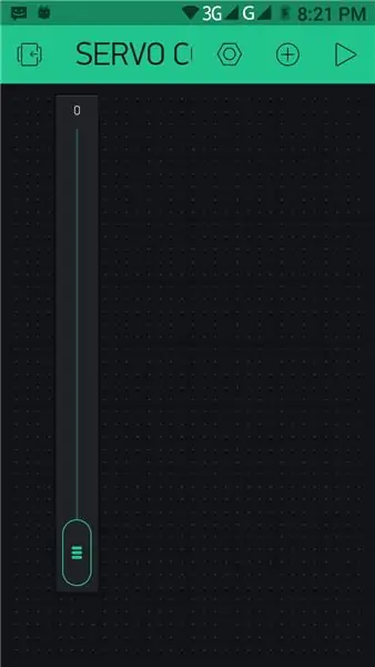 Deel 4: Skep 'n Blynk -app om die vloeiende servo -beeld te beheer