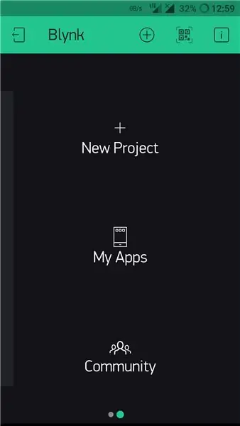 Bërja e aplikacionit BLYNK