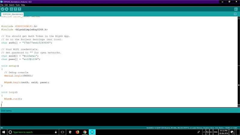 PROGRAMMING THE NODE MCU: