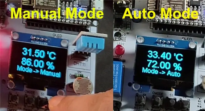 Ulike modus for Smart Relay -modulen