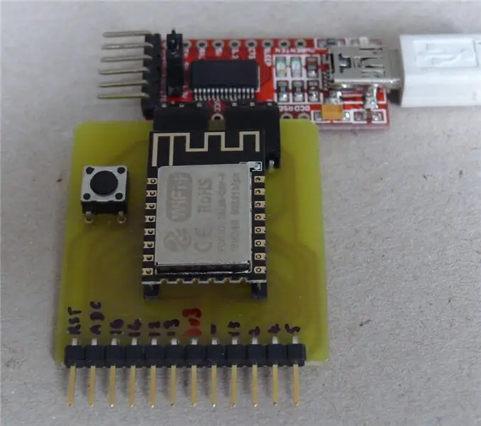 Odbor za programiranje in razvoj ESP-12E in ESP-12F