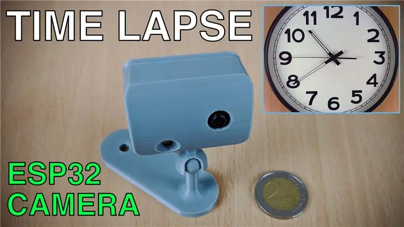 Time-lapse-kamera met behulp van die ESP32-CAM-bord