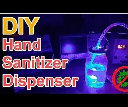 Dispenser di disinfettante per le mani senza contatto fai-da-te senza un Arduino o un microcontrollore: 17 passaggi (con immagini)