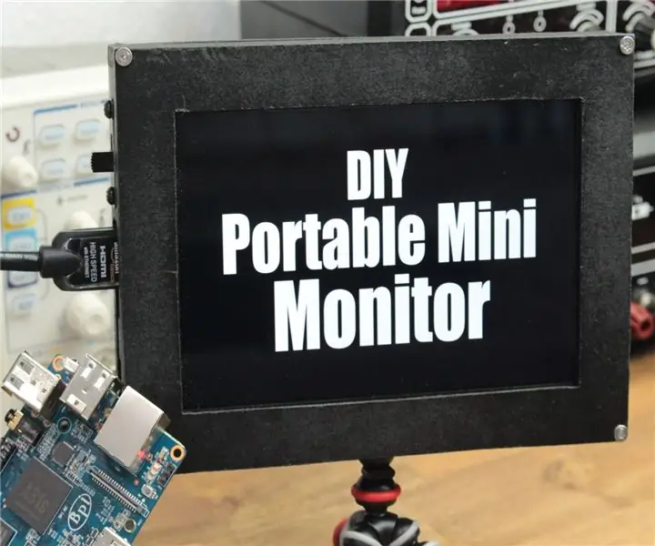 DIY ተንቀሳቃሽ Mini Monitor: 5 ደረጃዎች (ከስዕሎች ጋር)