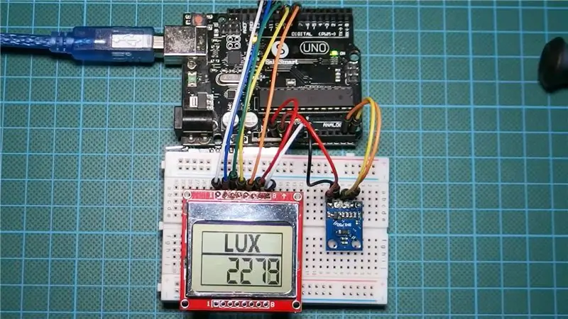 Arduino DIY svjetlomjer sa BH1750 senzorom