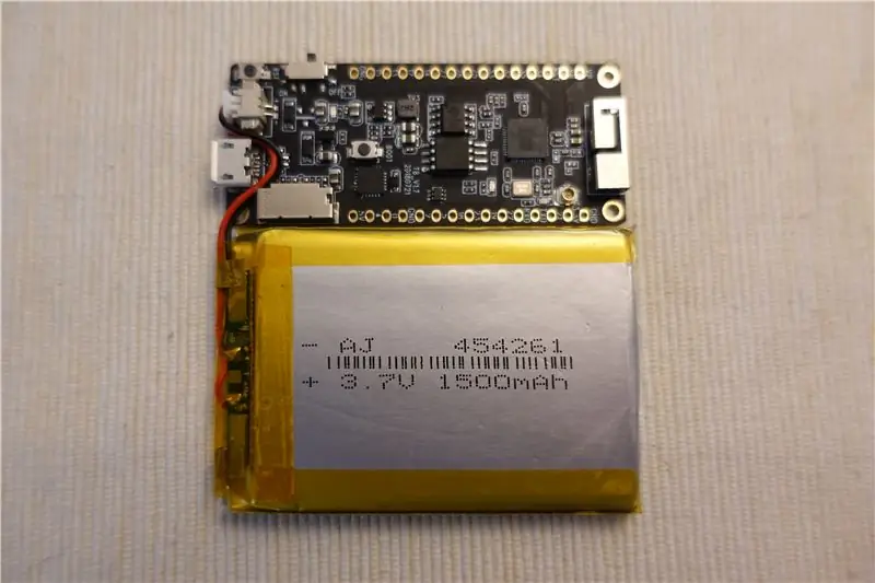 Sambungkan Battery & Dev Board