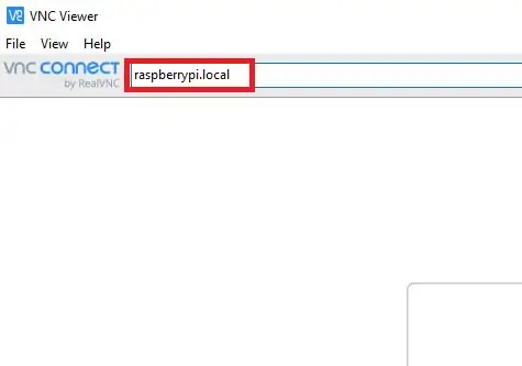 დისტანციური ჟოლო Pi ერთად VNC