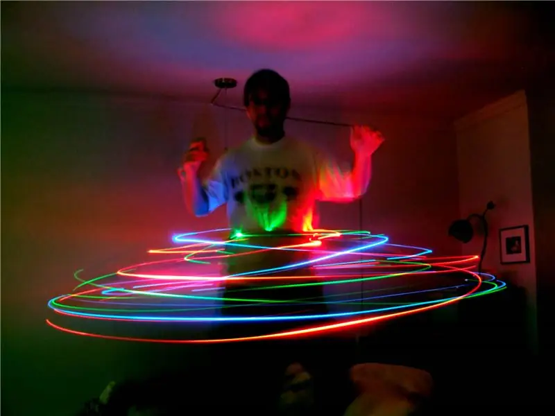 LED Hula Hoop: 7 hapa (me fotografi)