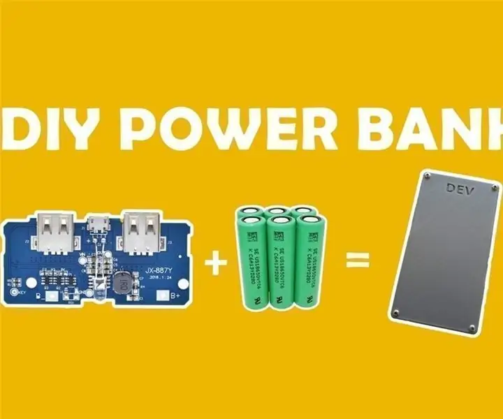 DIY PowerBank com baterias antigas de laptop: 7 etapas