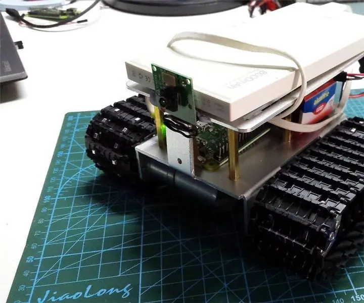 Raspberry Tank amb interfície web i transmissió de vídeo: 8 passos (amb imatges)