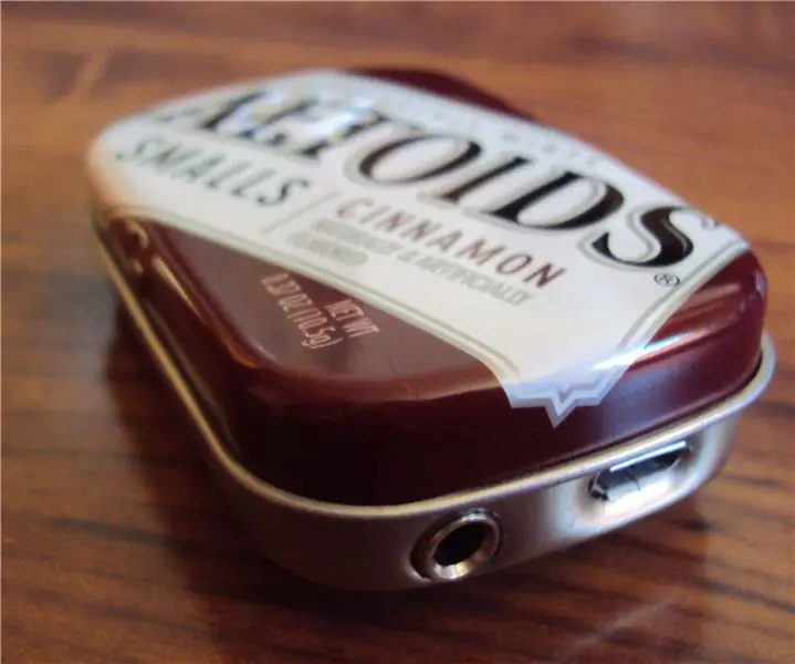 DIY Easy Altoids Smalls Speaker (avec circuit amplificateur) : 6 étapes (avec photos)