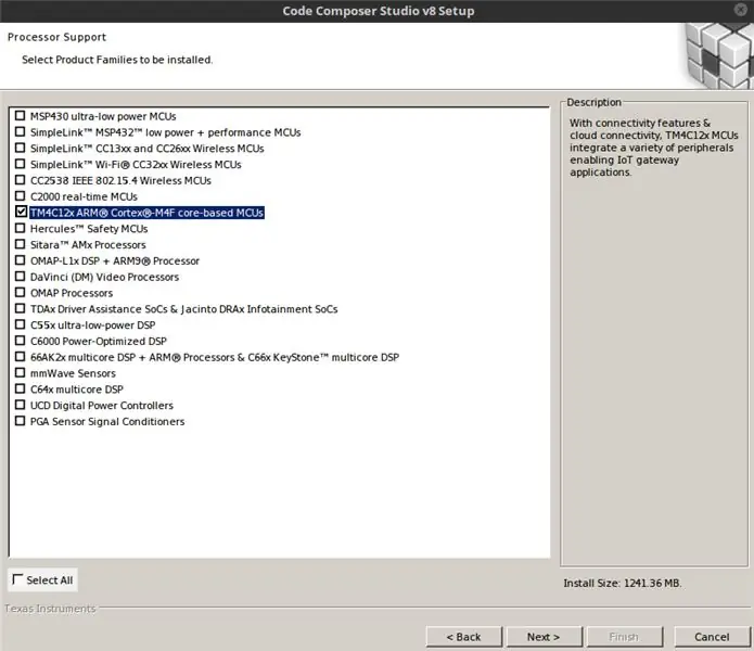 Téléchargement de pilotes et autres outils - Téléchargez le programme d'installation de Code Composer Studio (CCS)