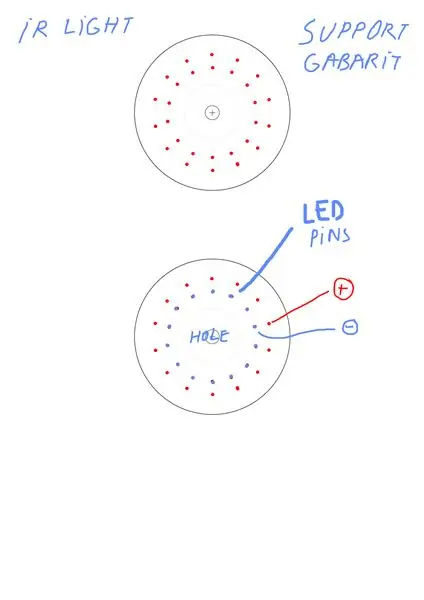 REALISERE ET IR LED -LYS - STØTTE