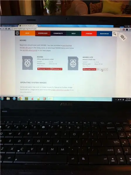 Descargando Noobs
