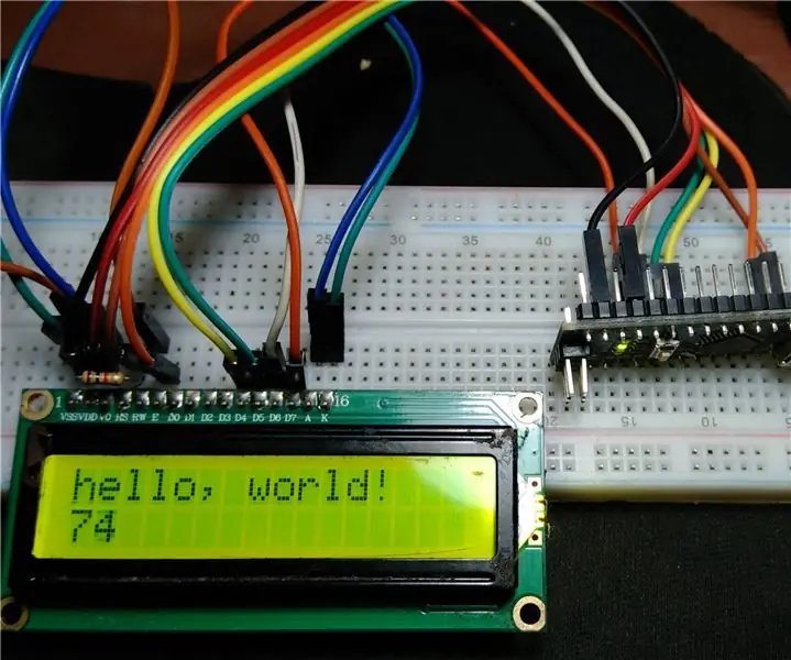 Display de cristal líquido usando Arduno: 4 etapas