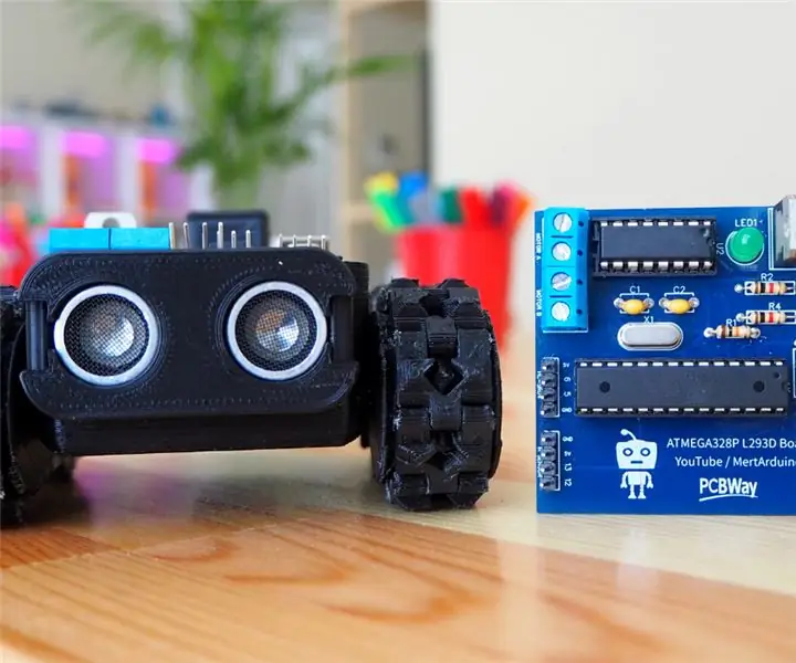 5 -i 1 Arduino Robotu - Məni izlə - Ardıcıllıq xətti - Sumo - Rəsm - Maneələrin qarşısını almaq: 6 addım