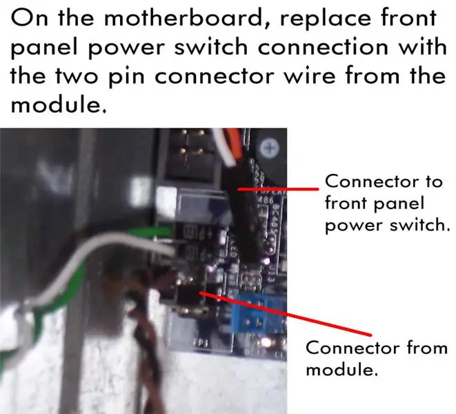 Hubungkan Modul Sakelar IR ke Motherboard