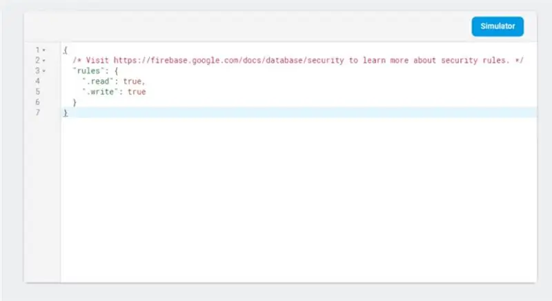 Firebase, Proje Kuralları