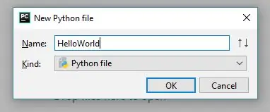 Lumikha ng isang Python File