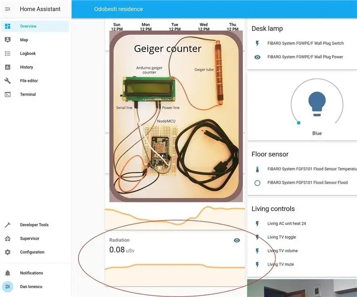 Integrace Geiger Counter Home Assistant: 8 kroků