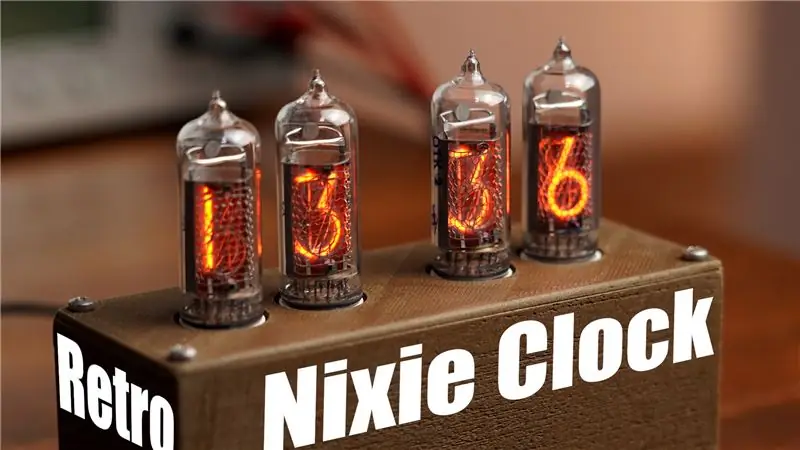 Gör din egen Retro Nixie -klocka med en RTC!