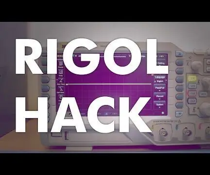 Como hackear e atualizar um osciloscópio digital Rigol DS1054Z: 5 etapas (com imagens)