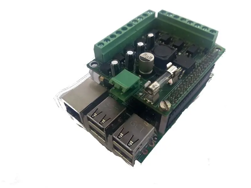 Raspberry Pi Isolert GPIO-kort med 12-24VDC til 5VDC strømforsyning