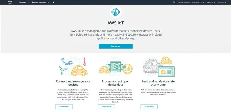 Kuanza na AWS IOT