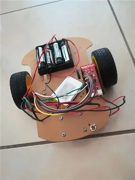 Rolling Robot Gamit ang Driver ng ESP32 Thing at TB6612FNG, Kinokontrol ng Android Over BLE