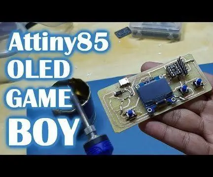 Lamang Isa pang ATtiny85 Retro Gaming Console: 4 Hakbang