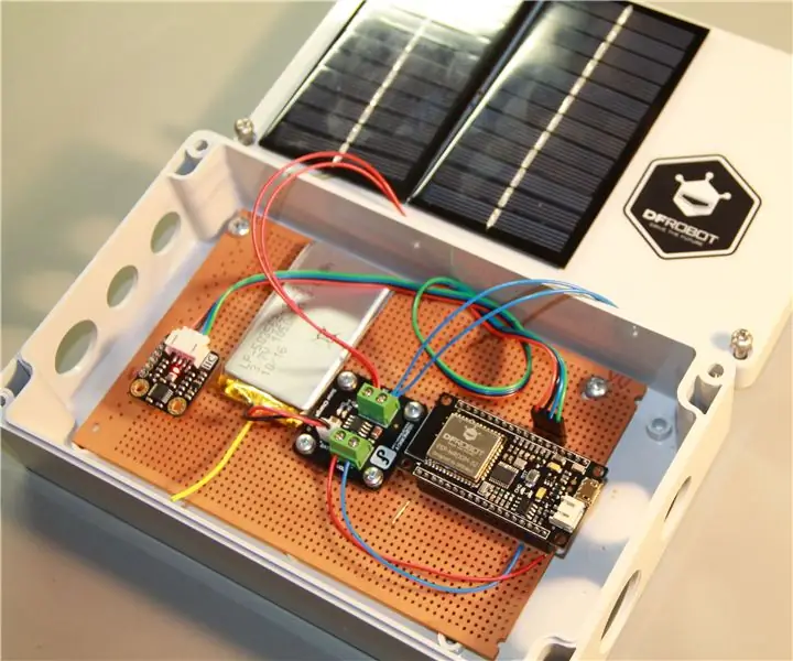 Estación meteorológica solar ESP32: 4 pasos (con imágenes)