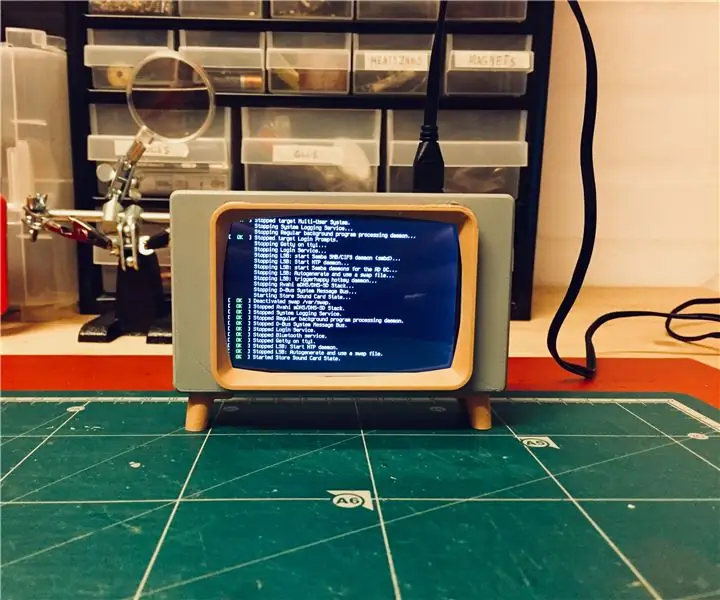 Televisió amb aspecte retro de Raspberry Pi: 5 passos (amb imatges)