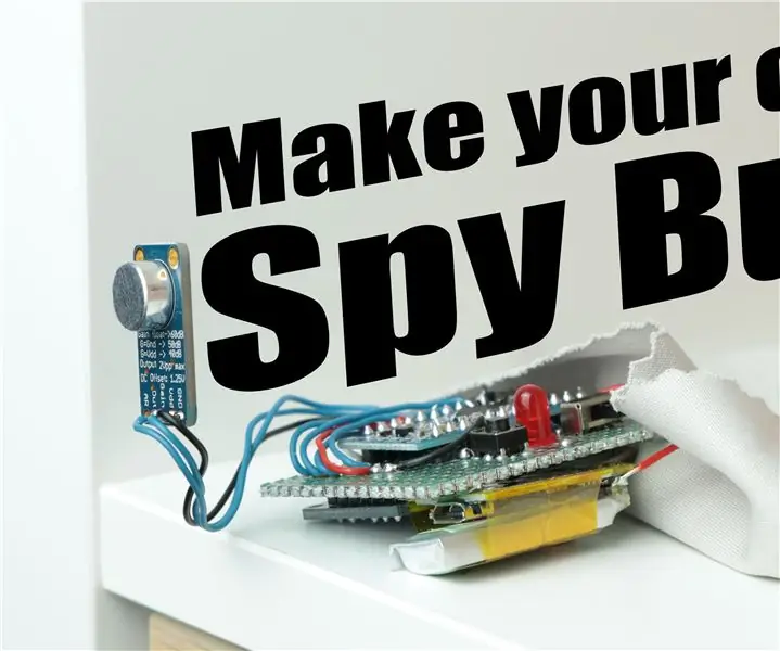 สร้าง Spy Bug ของคุณเอง (เครื่องบันทึกเสียง Arduino): 5 ขั้นตอน (พร้อมรูปภาพ)