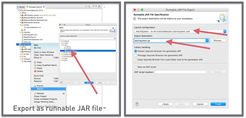 Exportar como archivo JAR ejecutable