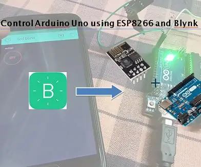 Kontrolloni Arduino Uno duke përdorur modulin WiFi ESP8266 dhe aplikacionin Blynk: 6 hapa