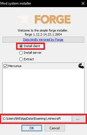 Instaliranje Forge na Minecraft