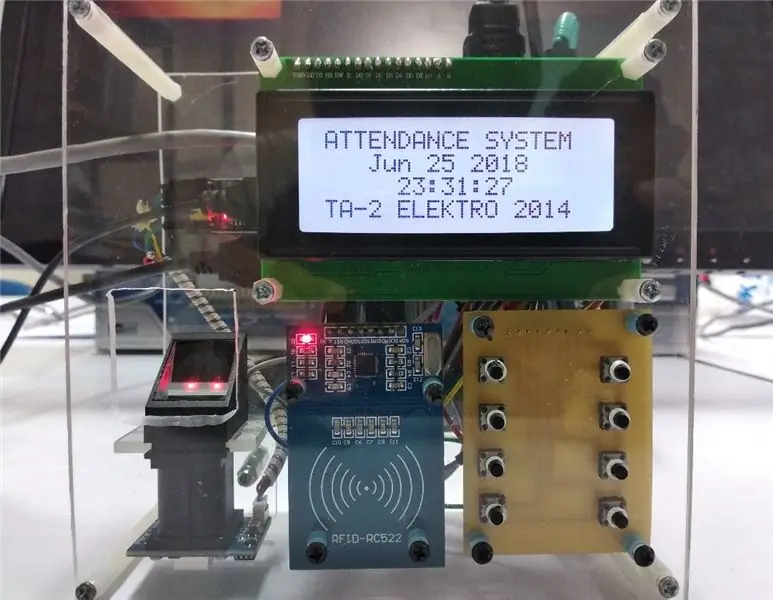 Vingerafdruk- en RFID -gebaseerde bywoningstelsel met behulp van Raspberry Pi en MySQL -databasis