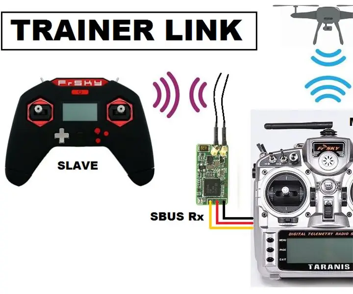 Antrenor wireless simplu Taranis X9D + utilizând intrarea receptorului SBUS: 9 pași