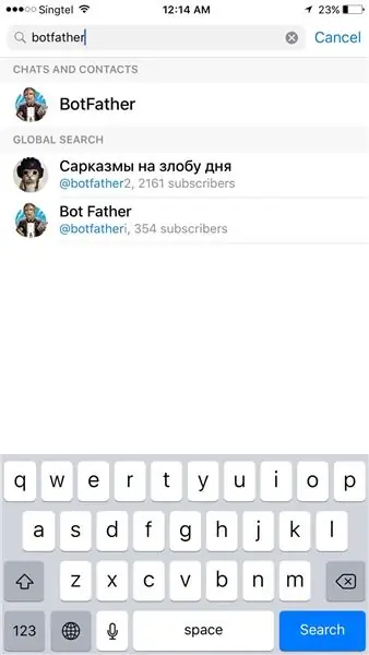 Telegram Bot орнатыңыз