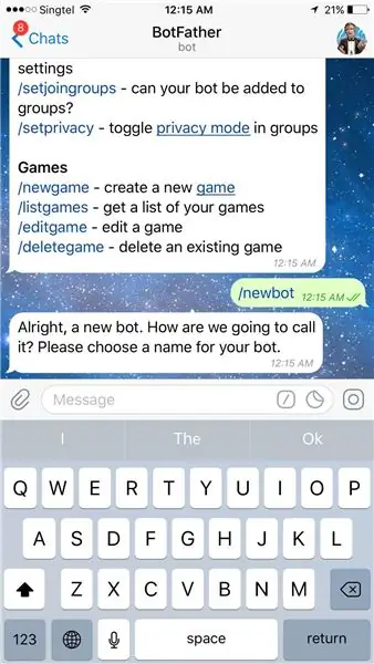 Configureu Telegram Bot