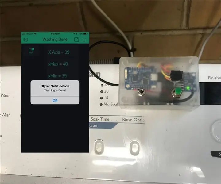 Avviso lavatrice Arduino - Notifica push al telefono con Blynk: 5 passaggi (con immagini)