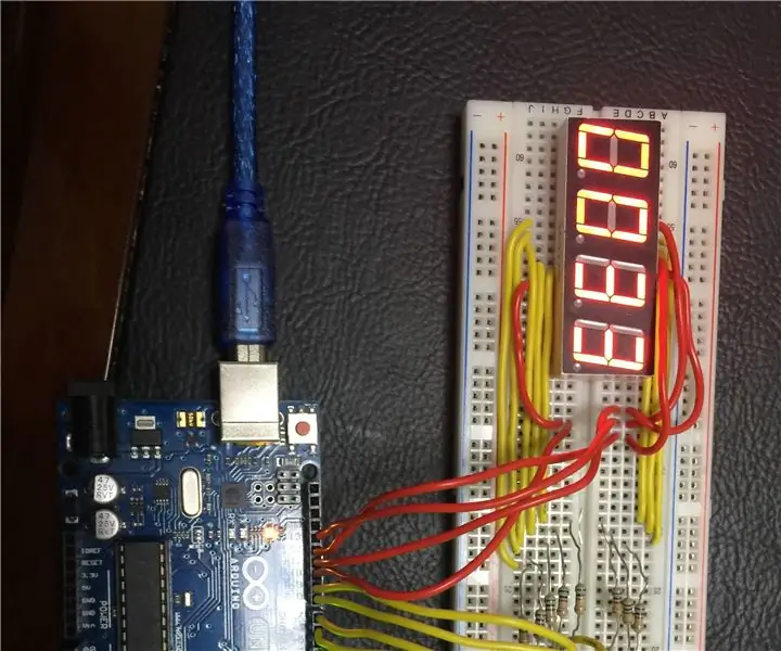 Cronometro con display a 4 cifre e 7 segmenti: 3 passaggi