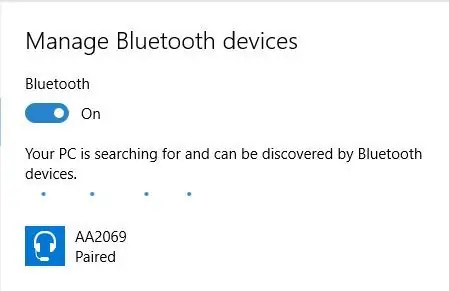 „Bluetooth“nustatymas