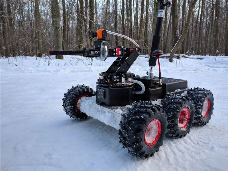 Dálkově ovládaný 6WD All Terrain Robot