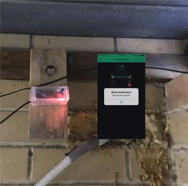 Arduino Garage Door Alarm With Blynk