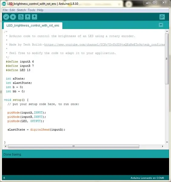 Протестируйте его с помощью микроконтроллера, загрузите код Arduino