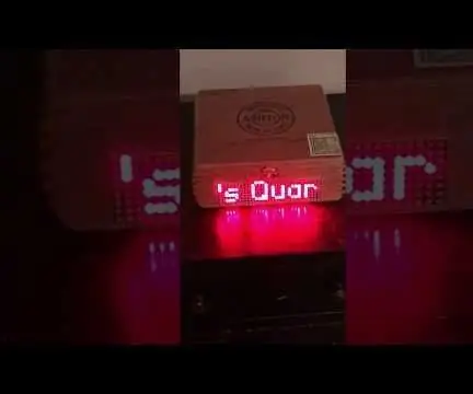 ESP32 Gördülő WordClock LED mátrixon: 5 lépés (képekkel)