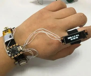 Membuat Jam Cincin OLED Arduino: 5 Langkah